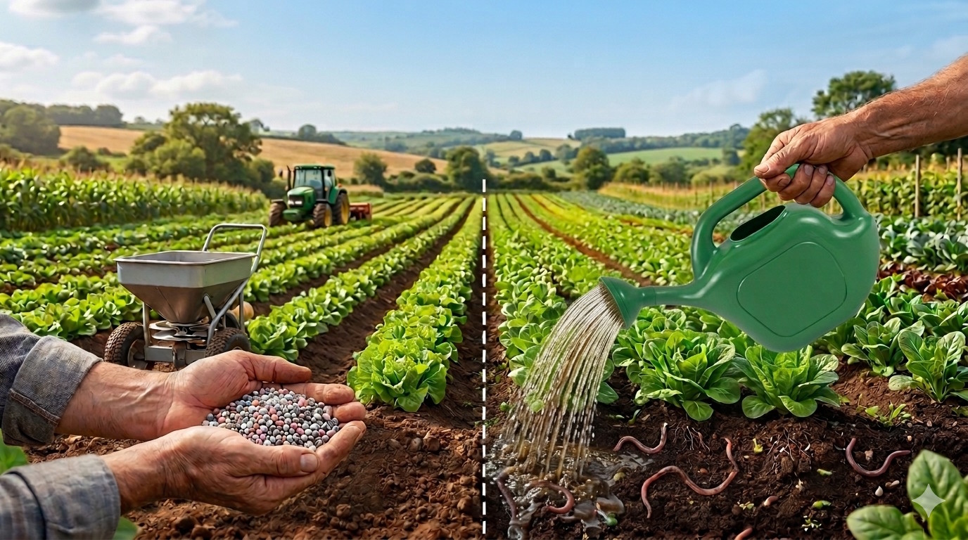 Biofertilizante substitui adubo químico?